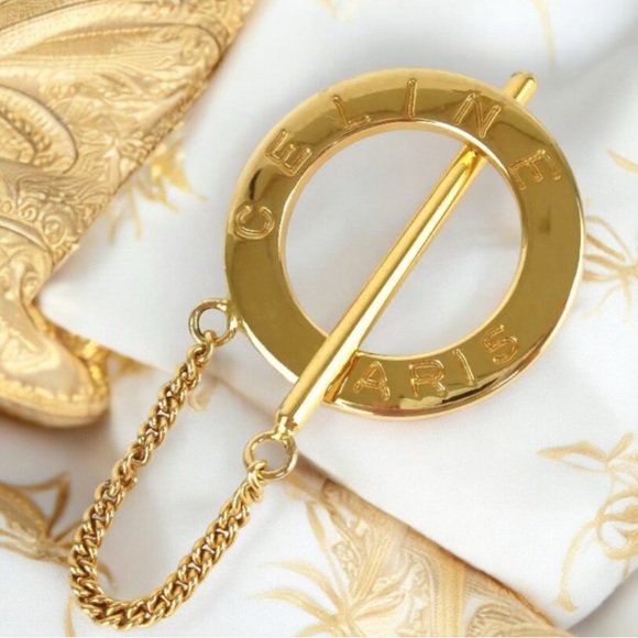 CELINE PARIS Scarf Metal Ring 😍🔥✨ - Picture 3 of 17